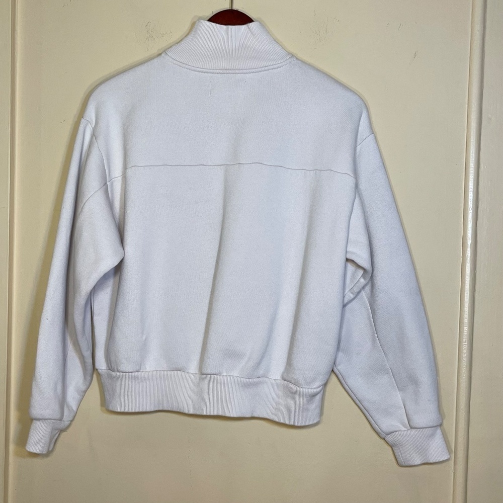 cozy cotton midi sweater zip up - Picture 3 of 8